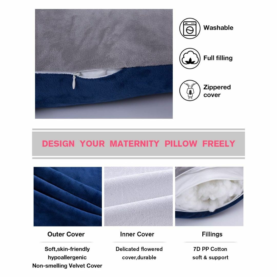 AS AWESLING 152CM全身枕/授乳枕、妊婦ボディピロー/取り外し可能 AS AWESLING 152CM全身枕/授乳枕、妊婦ボディピロー/取り外し可能