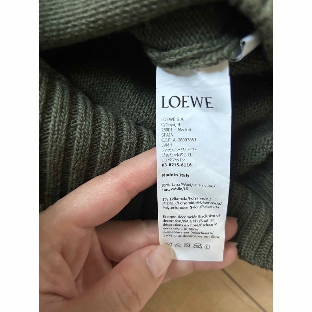 【新品同様】LOEWE ロエベ ニット カーキグリーン XSサイズ