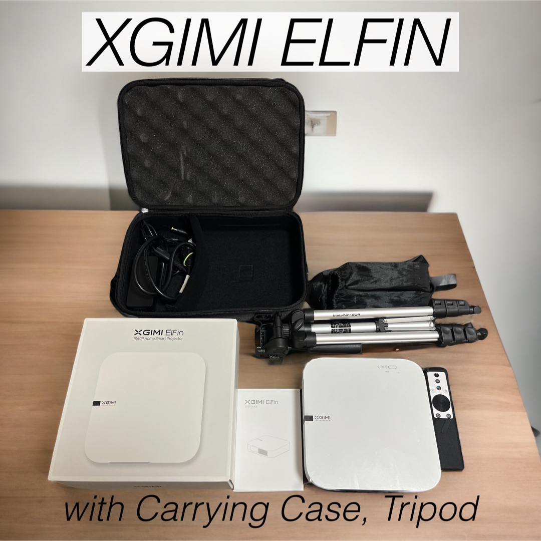 XGIMI ELFIN プロジェクター 三脚 ケース リモコンカバー 付き