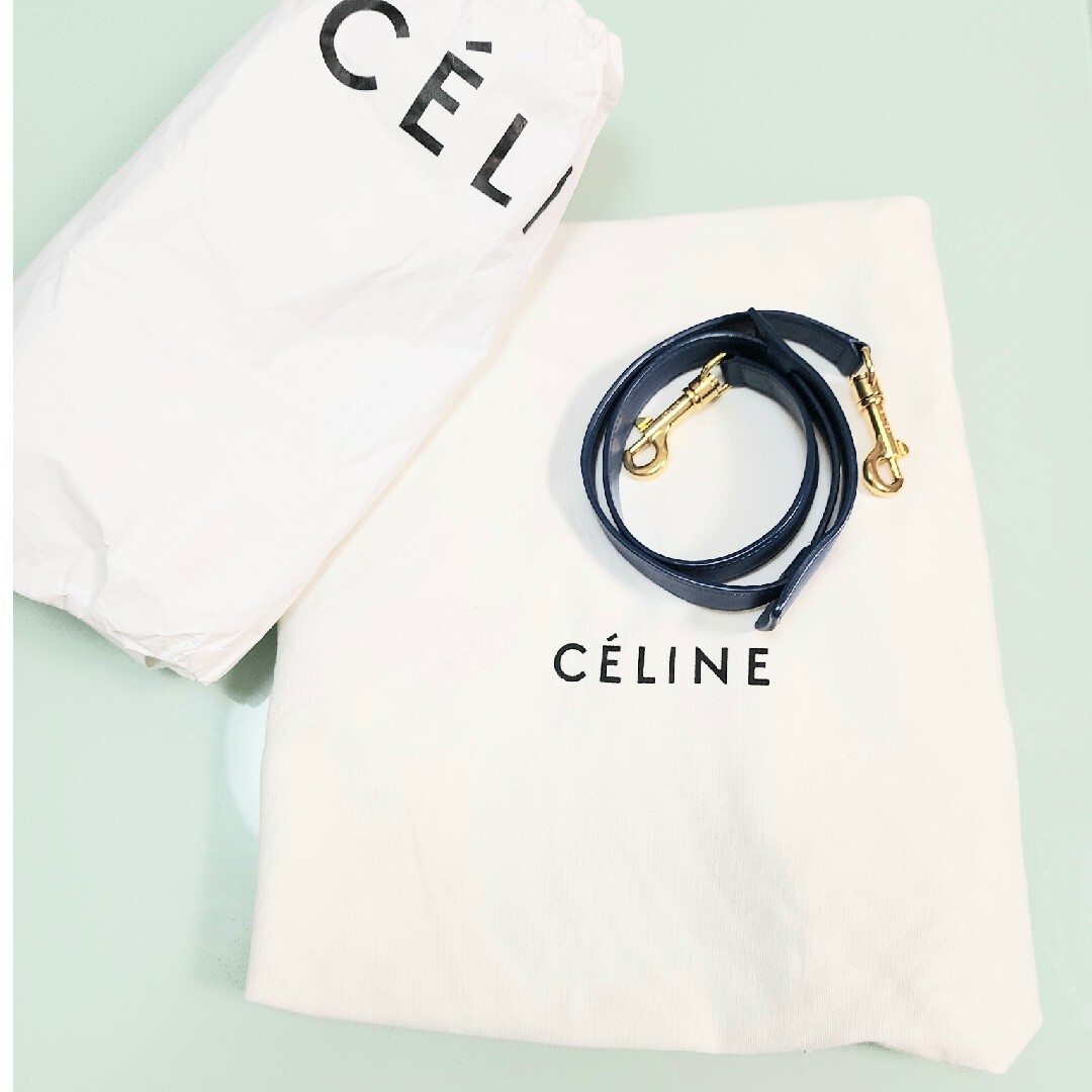 CELINE/セリーヌ/トラペーズ/2WAYショルダーバッグ/ブルー/美品