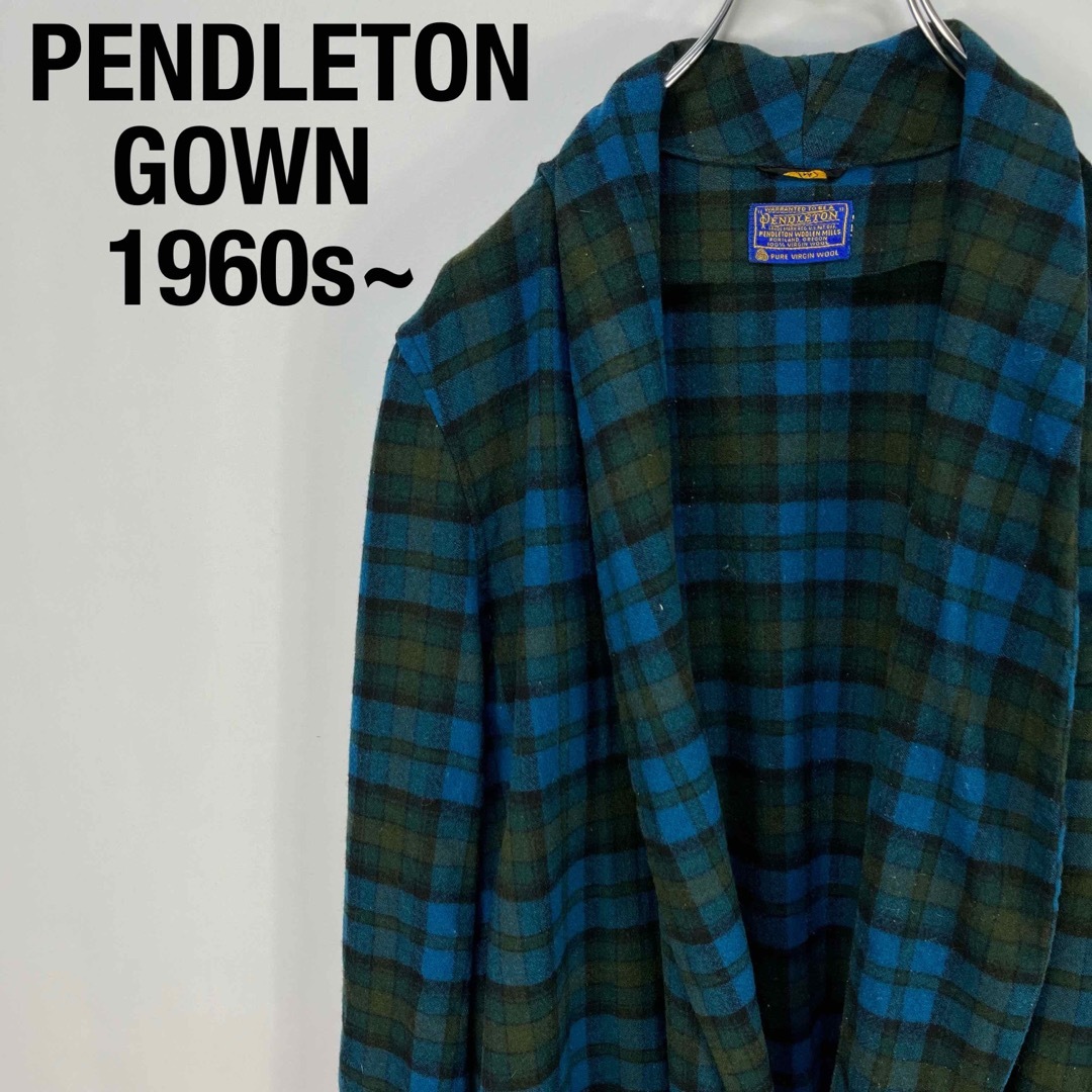 40s Pendlton Wool Check Gawn