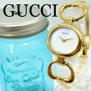 568【美品希少】GUCCI グッチ時計　レディース腕時計　ゴールド　バングル | フリマアプリ ラクマ