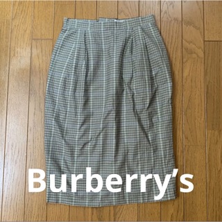 バーバリー(BURBERRY)の美品！バーバーリーズ　チェック　スカート　9号サイズ(ひざ丈スカート)