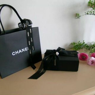 シャネル(CHANEL)の★CHANEL★ソフトケース・空箱・ショップ袋セット★パール・リボン付★ブラック(その他)