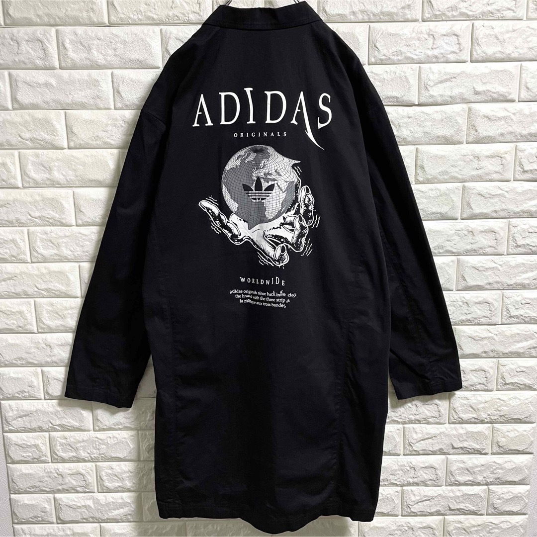 adidas(アディダス)のアディダス　ロングコート　WORLD WIDE  メンズLサイズ メンズのジャケット/アウター(その他)の商品写真