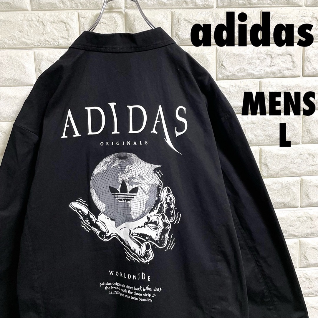 adidas(アディダス)のアディダス　ロングコート　WORLD WIDE  メンズLサイズ メンズのジャケット/アウター(その他)の商品写真