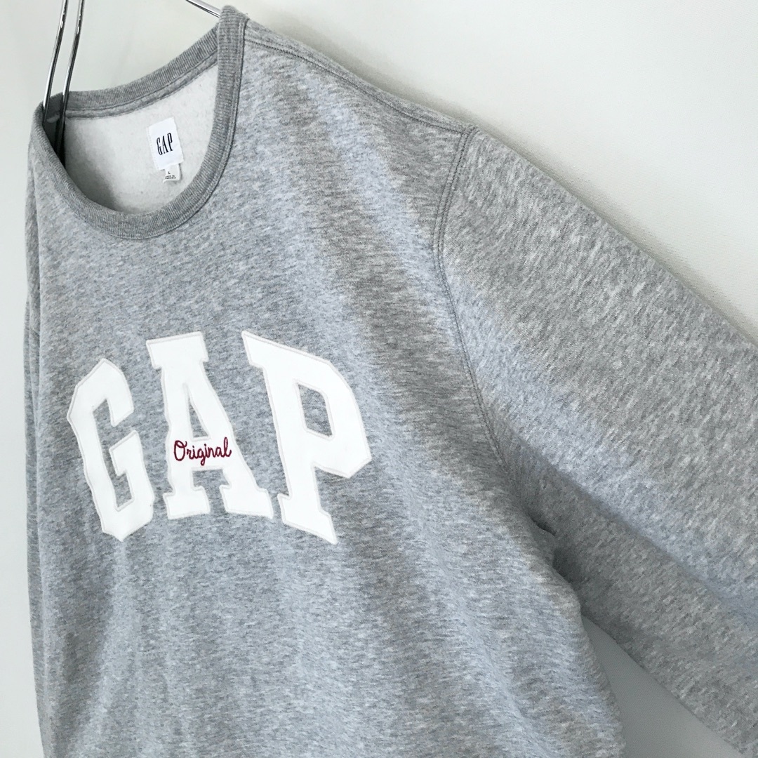 GAP ギャップ★オリジナルアーチロゴワッペン★裏起毛スウェット★USAメンズL