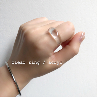〔12号〕clear ring / Acryl / no.28(リング(指輪))