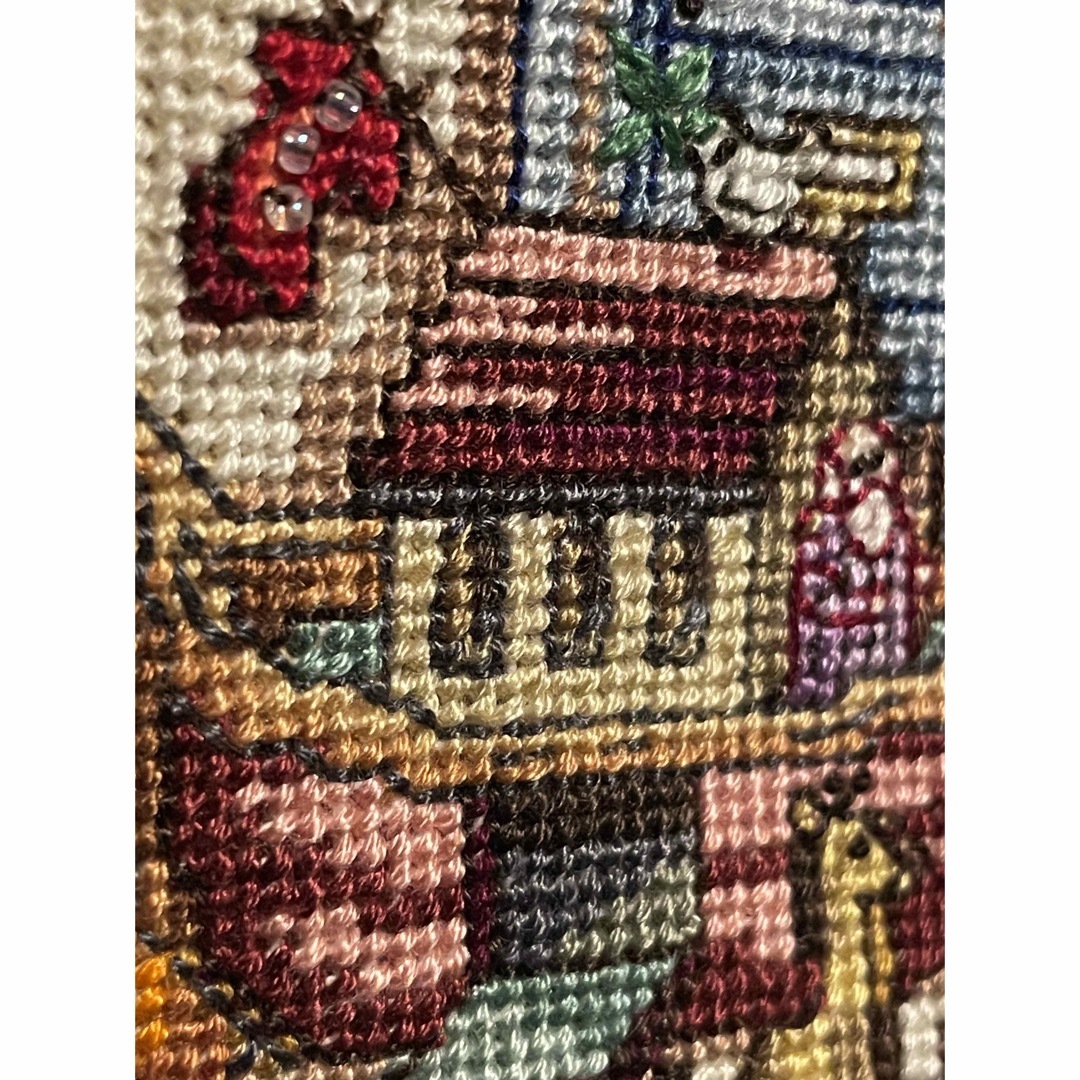 プチポアン刺繍 クリスマスストッキングの通販 by craftyk's shop|ラクマ