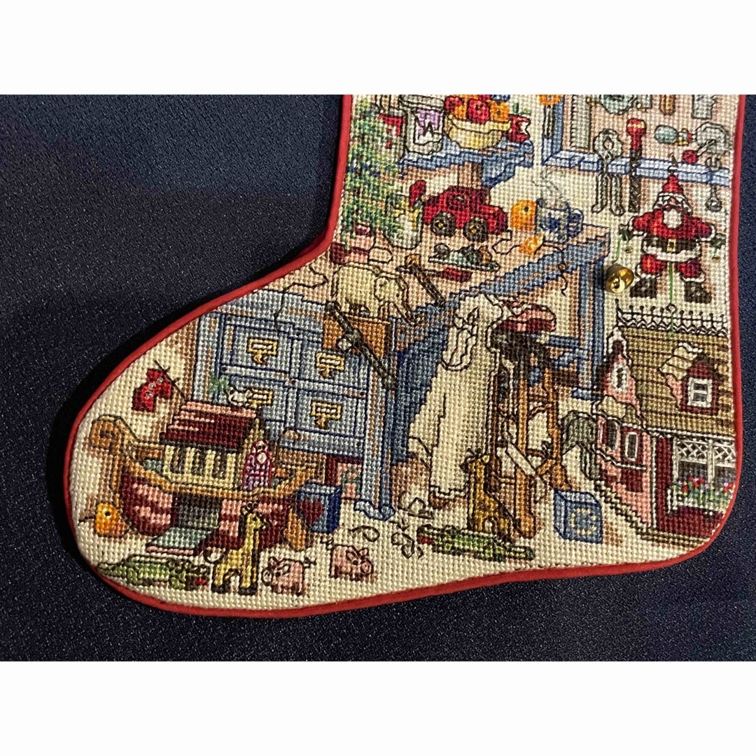 プチポアン刺繍 クリスマスストッキングの通販 by craftyk's shop|ラクマ