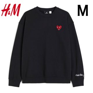 H&M - XL | H&M | ビッグサイズ パターンスウェットシャツ | ネイビー ...