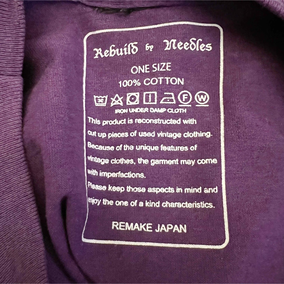62身幅希少★Rebuild by Needles ニードルズ リメイクTシャツ