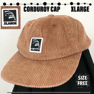 エクストララージ(XLARGE)のXLARGE★シリコンロゴ コーデュロイキャップ★ユニセックスFREEサイズ(キャップ)