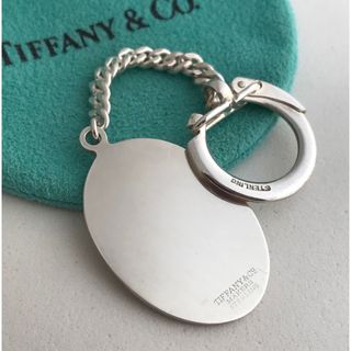 ティファニー(Tiffany & Co.)のTiffany ヴィンテージ エリプスプレート　キーホルダー希少(キーホルダー)