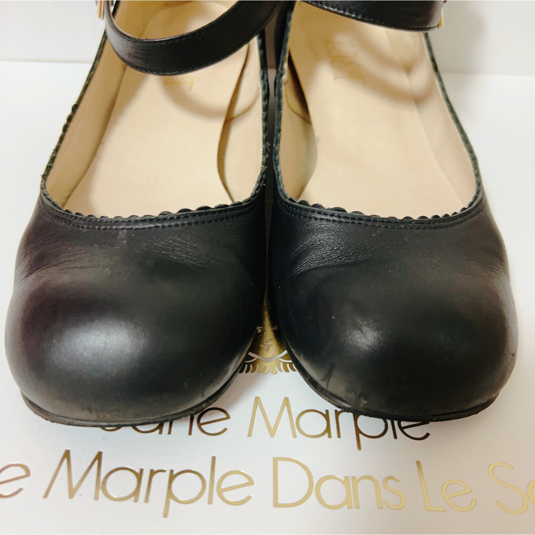 JaneMarple(ジェーンマープル)のLIEF 二連ストラップシューズ 黒 レディースの靴/シューズ(ハイヒール/パンプス)の商品写真