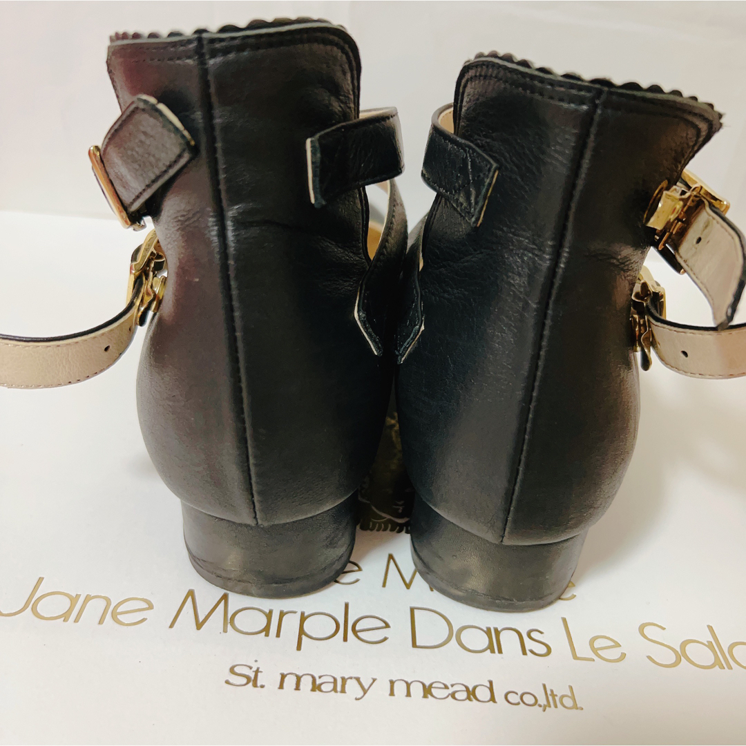 JaneMarple(ジェーンマープル)のLIEF 二連ストラップシューズ 黒 レディースの靴/シューズ(ハイヒール/パンプス)の商品写真
