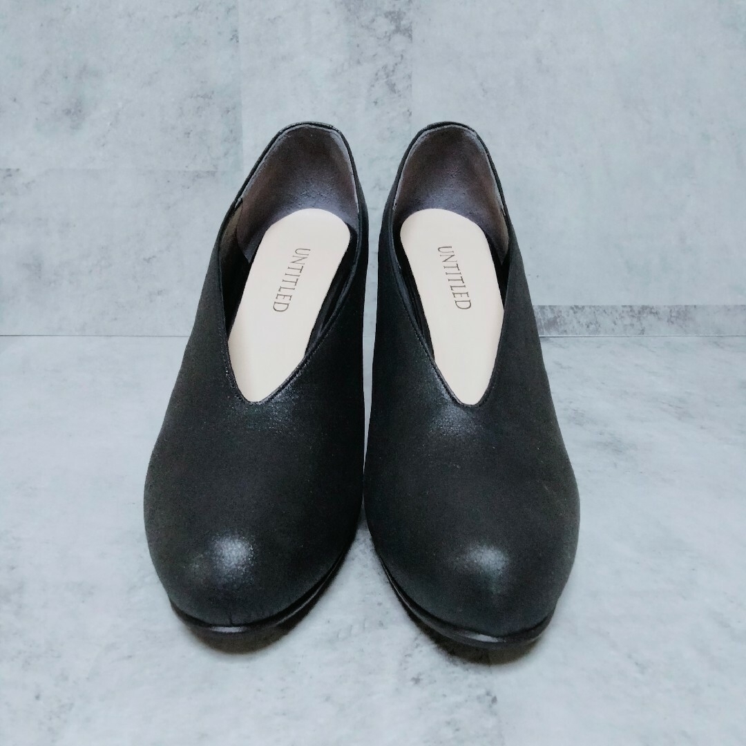 UNTITLED(アンタイトル)の【美品】 UNTITLED アンタイトル パンプス 23.5cm ブラック レディースの靴/シューズ(ハイヒール/パンプス)の商品写真