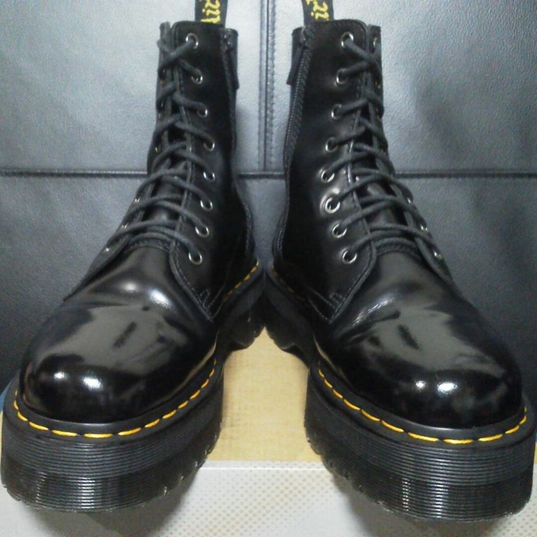 Dr.Martens JADON UK6 黒 厚底 8ホール 男女可 BEX