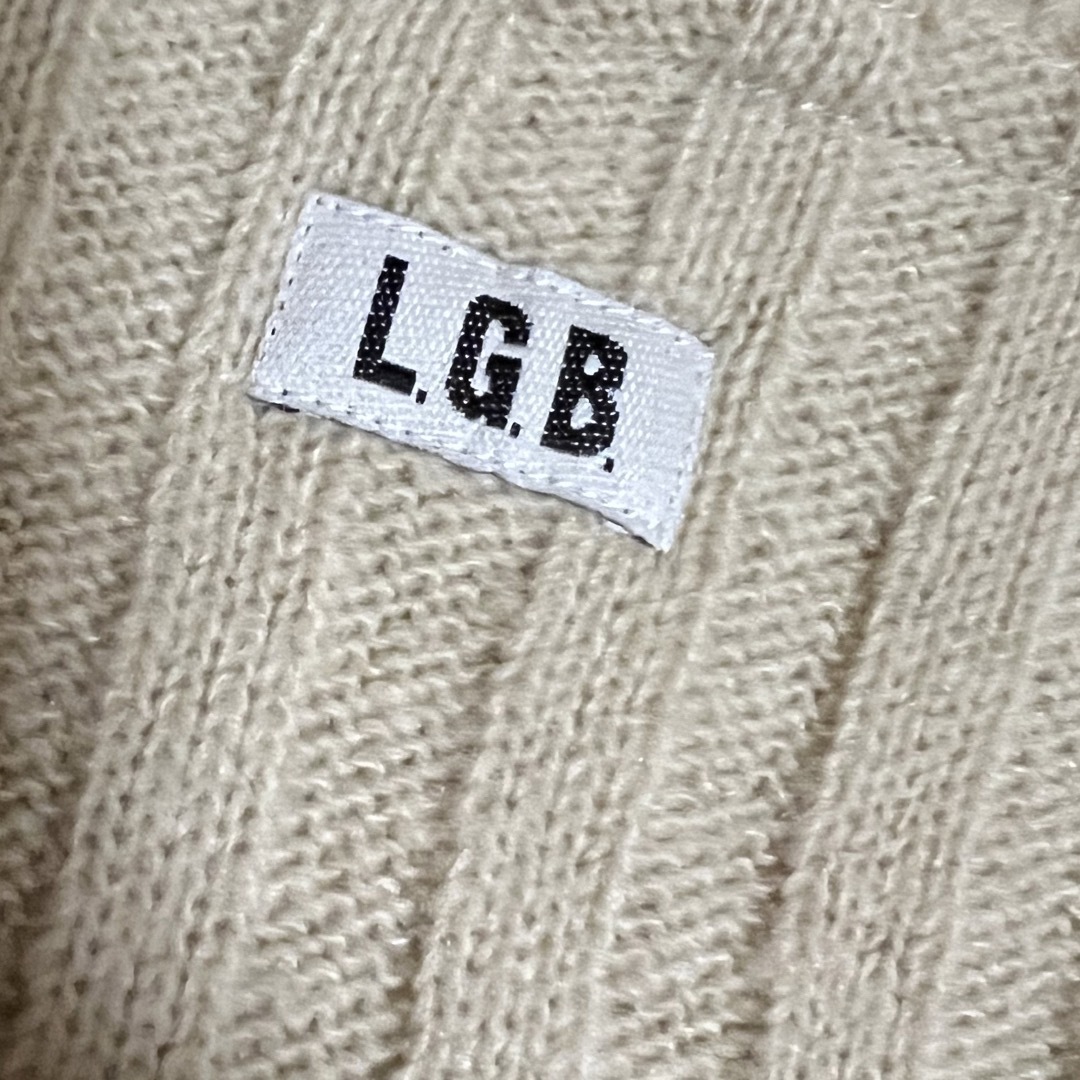 LGB(ルグランブルー)のL.G.B. ニット アシメ ロングベスト レディースのトップス(ベスト/ジレ)の商品写真