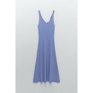 ザラ(ZARA)のVintage ZARA light blue lib dress (ロングワンピース/マキシワンピース)