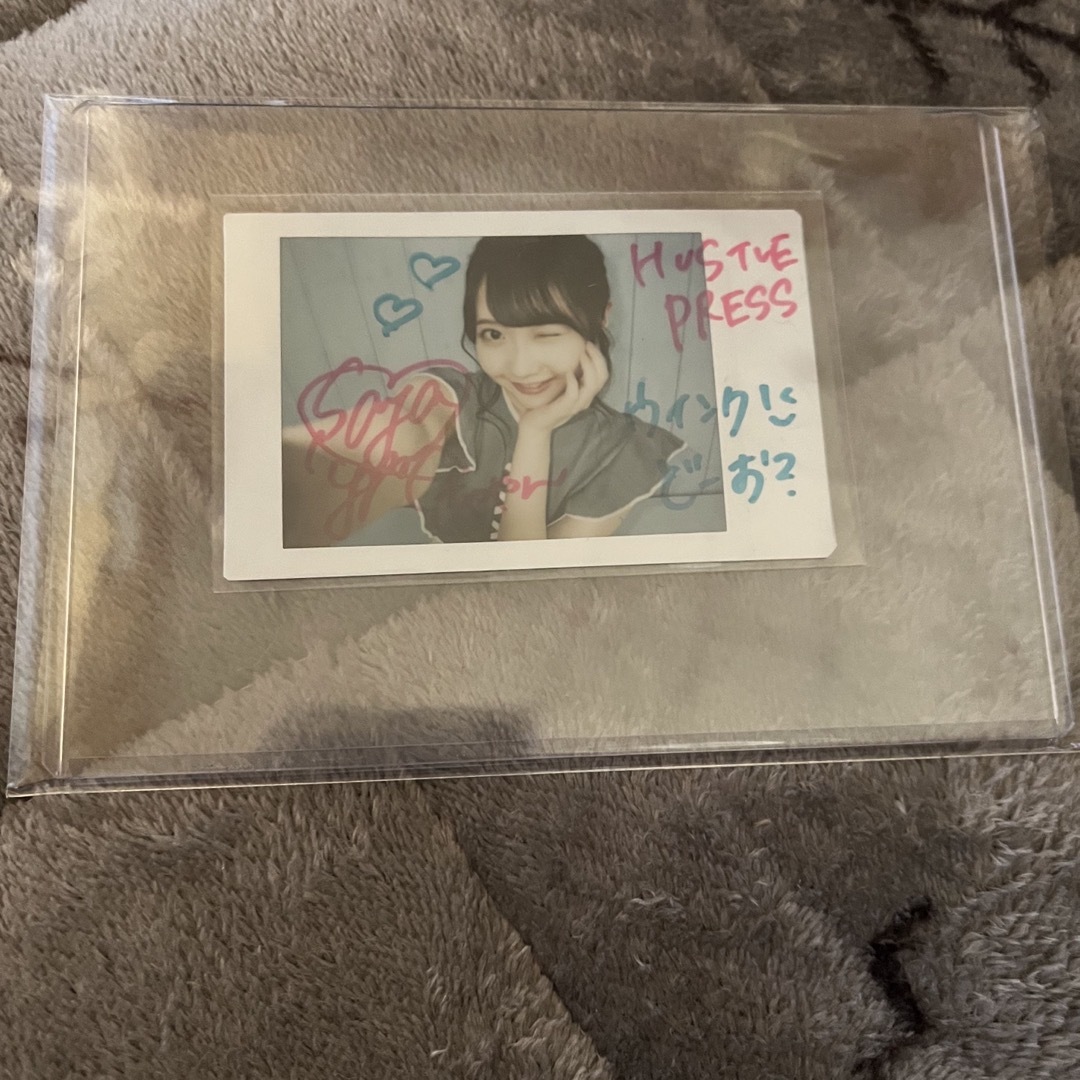 ノイミー チェキ 谷崎早耶 直筆 コメあり-