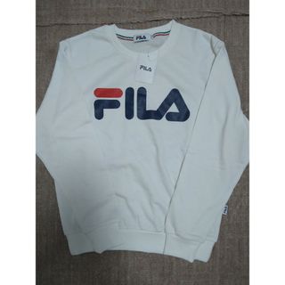 フィラ(FILA)のフィラ メンズロゴトレーナー ホワイト S!!(トレーナー/スウェット)