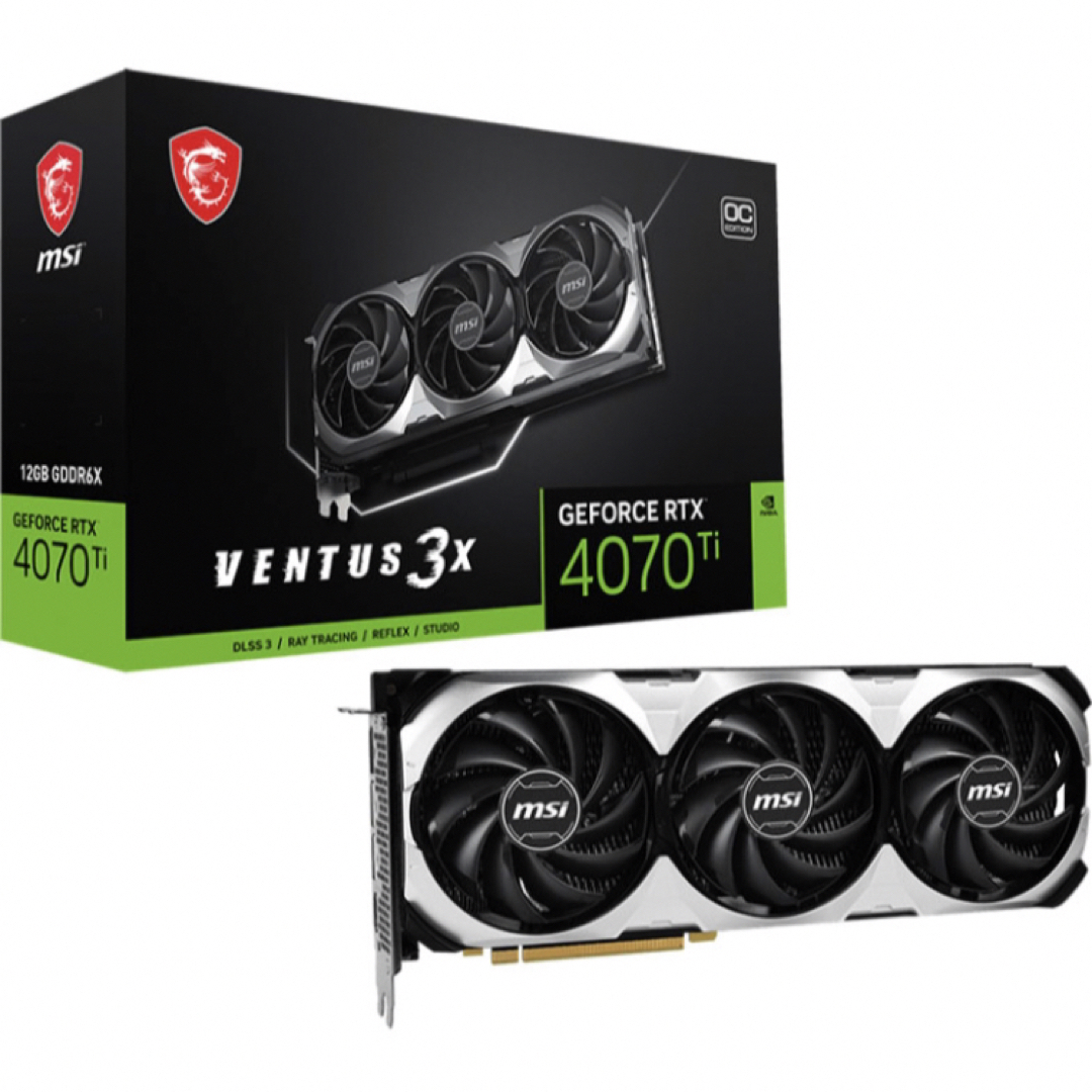 msi - MSI GeForce RTX 4070 Ti VENTUS 3X 12G OCの通販 by ゆー's