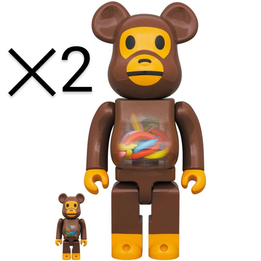 BE@RBRICK BABY MILO(R) AND BANANA 400％メディコムトイ