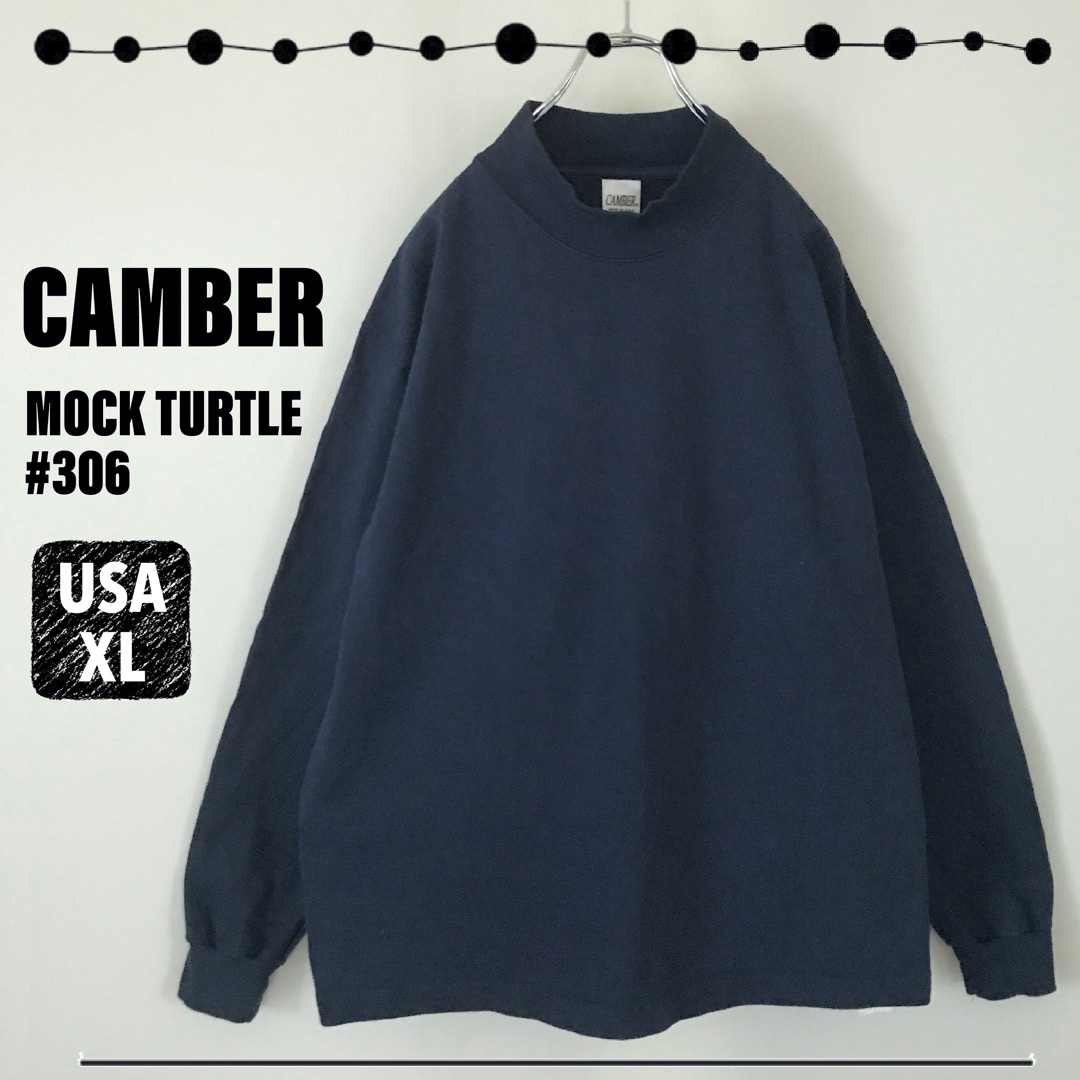 CAMBER★#306★8ozヘビーウェイト★モックネックロンT★USA製★XL | フリマアプリ ラクマ