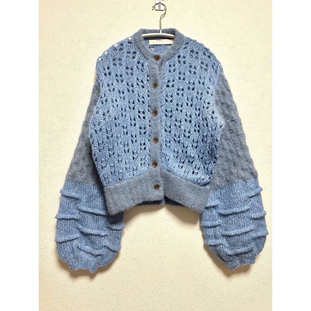 STUDIOUS(ステュディオス)のLEINWANDE Mama's Patchwork Cardigan レディースのトップス(カーディガン)の商品写真