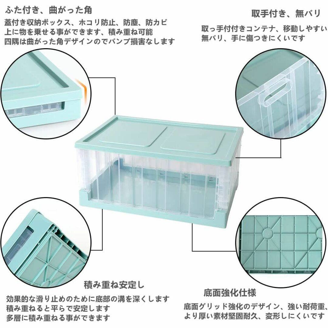 コンテナ ボックス 折り畳み 大型 3個セット プラスチックケース おもちゃ 衣