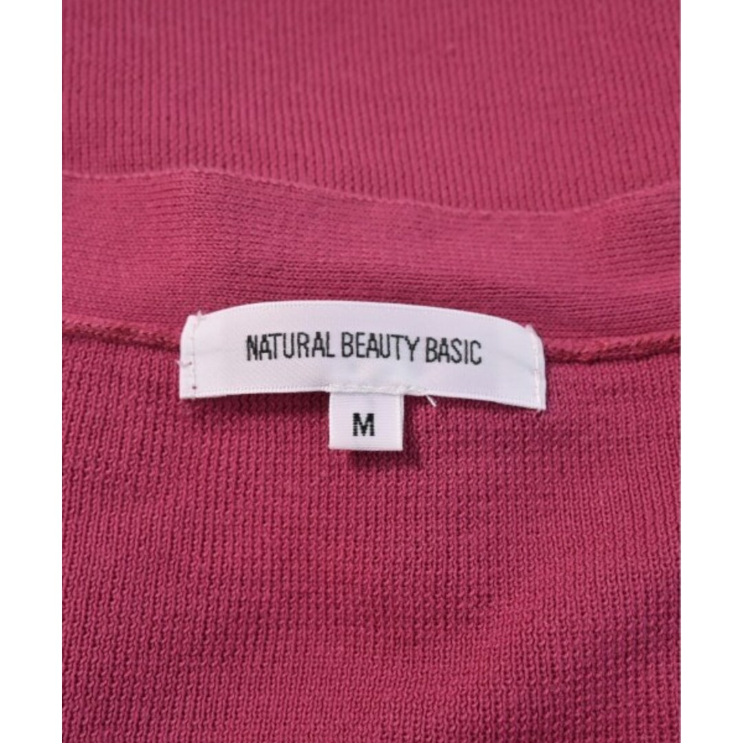 NATURAL BEAUTY BASIC(ナチュラルビューティーベーシック)のNATURAL BEAUTY BASIC カーディガン M ピンク 【古着】【中古】 レディースのトップス(カーディガン)の商品写真