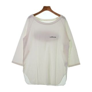 ドゥーズィエムクラス(DEUXIEME CLASSE)のDeuxieme Classe Tシャツ・カットソー -(XL位) 白 【古着】【中古】(カットソー(半袖/袖なし))