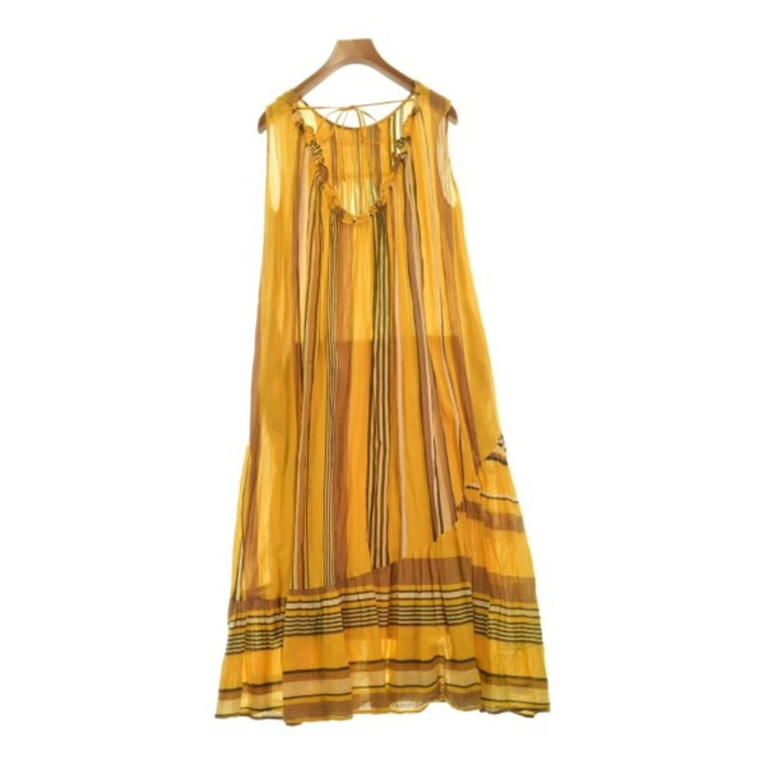 NE QUITTEZ PAS ワンピース -(M位) 【古着】【中古】 NE QUITTEZ PAS ヌキテパ ワンピース -(M位) 黄等(花柄)