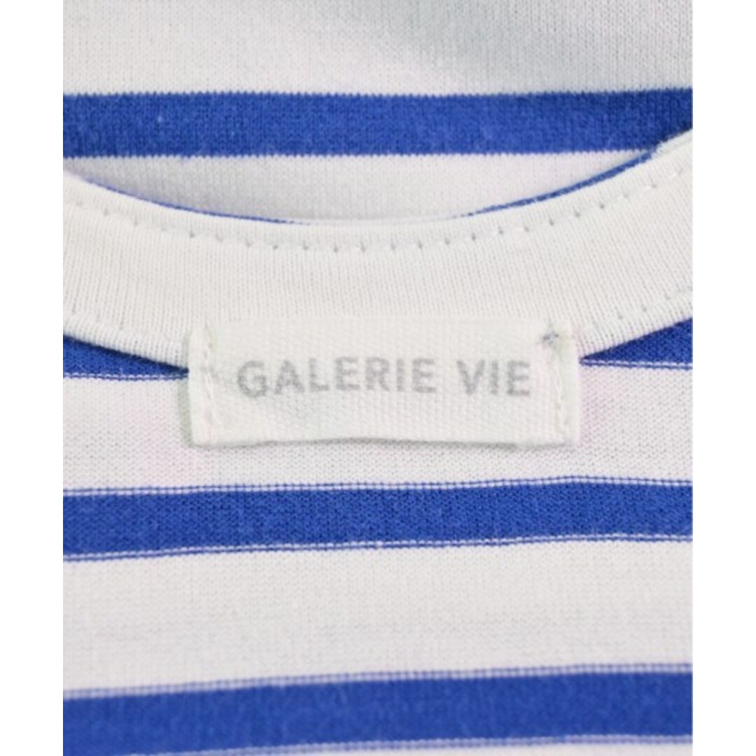 GALERIE VIE(ギャルリーヴィー)のGALERIE VIE ワンピース 36(M位) 白x青(ボーダー) 【古着】【中古】 レディースのワンピース(ひざ丈ワンピース)の商品写真