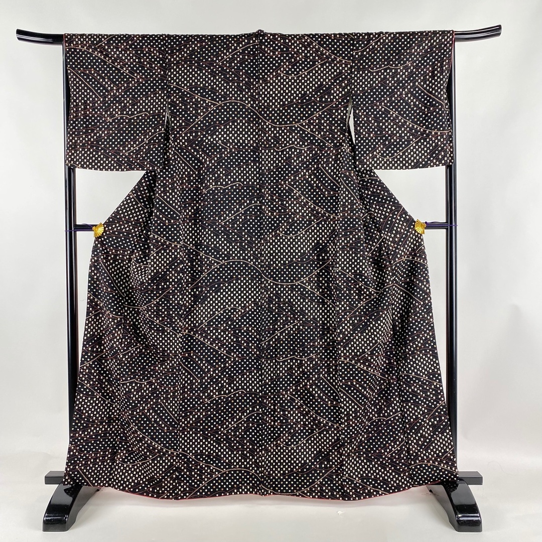 小紋 身丈161cm 裄丈63.5cm 正絹 美品 優品