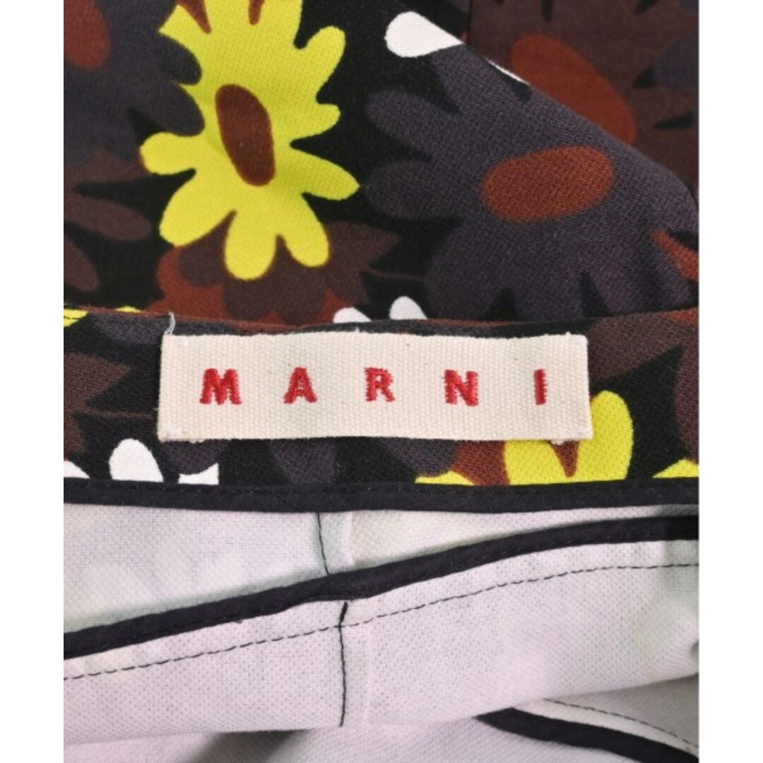 MARNI マルニ ひざ丈スカート 38(S位) 黄系(総柄)