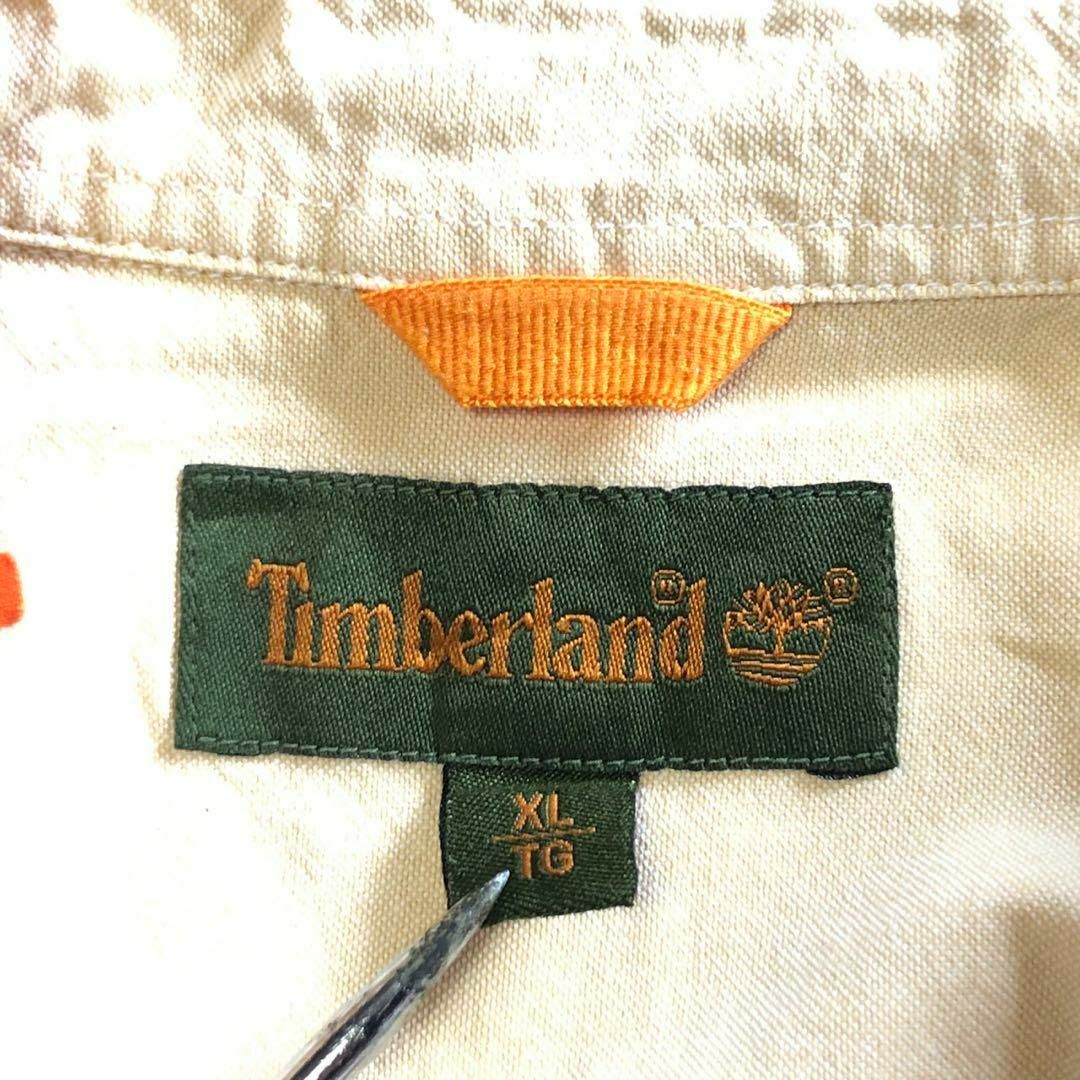 Timberland - ティンバーランド 長袖シャツ 刺繍ロゴ ボタンダウン 美