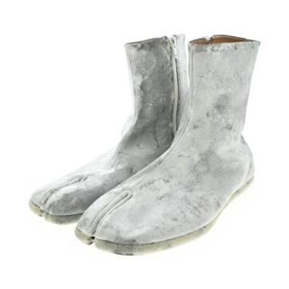 Maison Margiela ブーツ EU43(28cm位) グレーx白 【古着】【中古】(ブーツ)