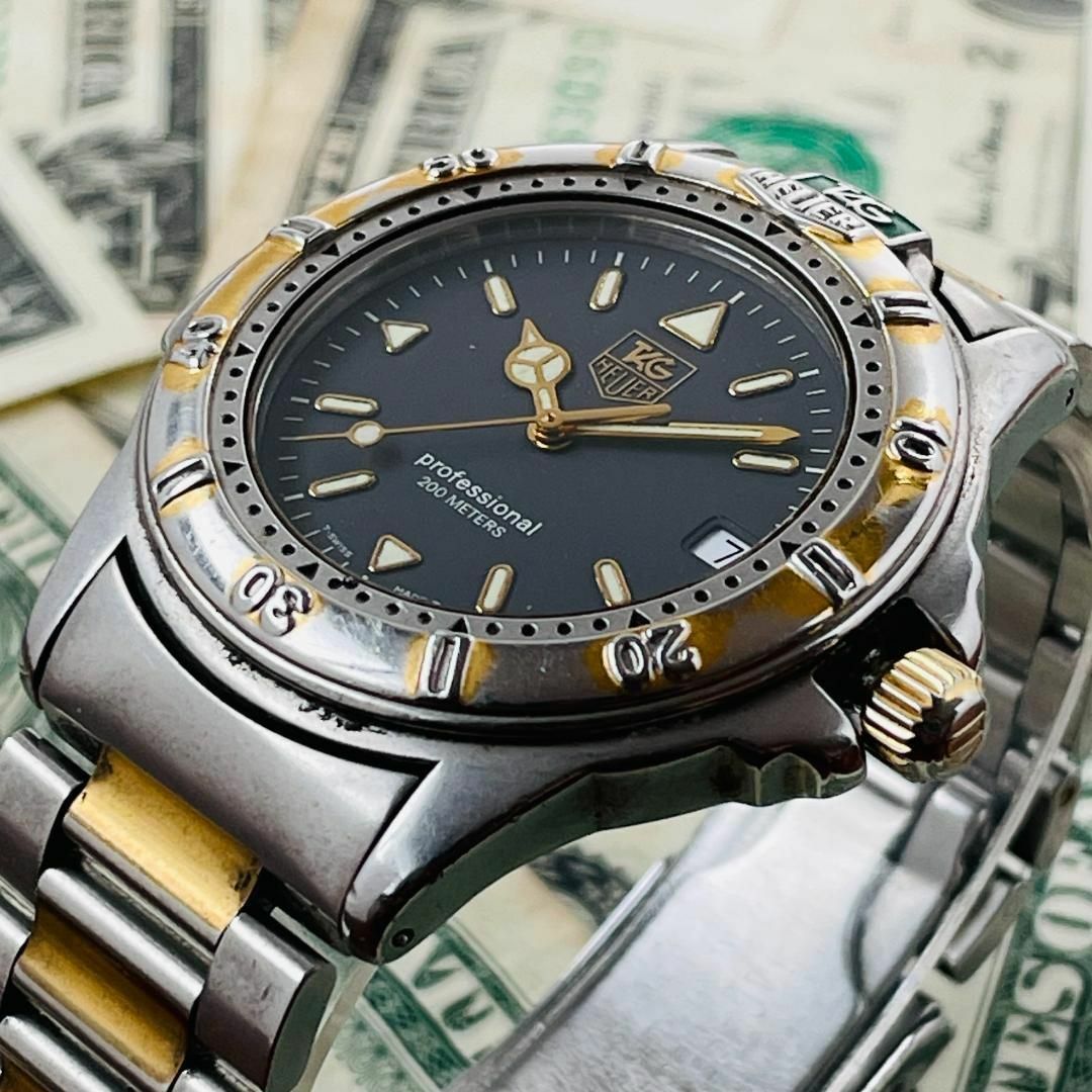 腕時計メンズヴィンテージ高級ブランドTAG HeuerアナログQZボーイズ
