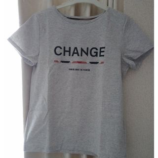 ブルーレーベルクレストブリッジ(BLUE LABEL CRESTBRIDGE)のブルーレーベルクレストブリッジTシャツグレー　レディース(Tシャツ(半袖/袖なし))