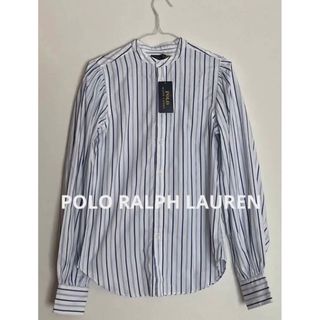 ポロラルフローレン(POLO RALPH LAUREN)のPOLO ラルフローレン　シャツ　パフスリーブ　ストライ米国購入　新品(シャツ/ブラウス(長袖/七分))