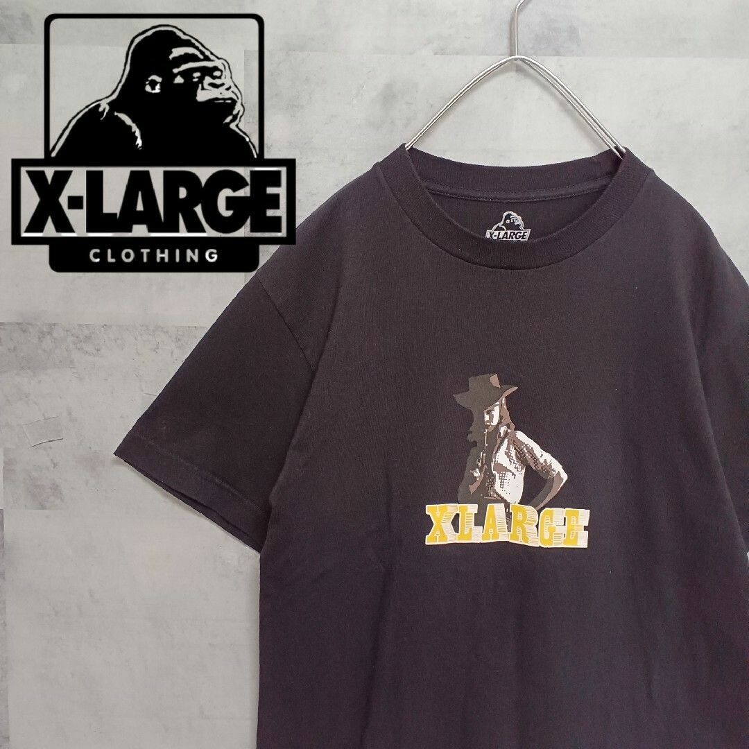 XLARGE エクストララージ メンズTシャツ ブラック S ストリート