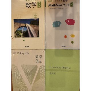 中3　数学　未来へひろがる数学3　Math Naviブック　Ｖテキスト　解答解説(語学/参考書)