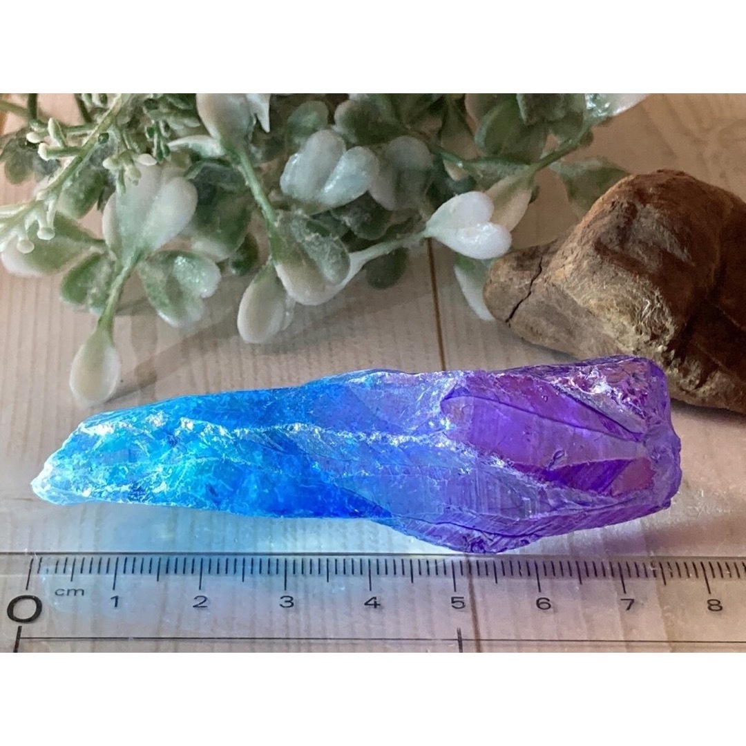 七色の夢໒꒱✨　オーラ　水晶　ラフストーン　原石