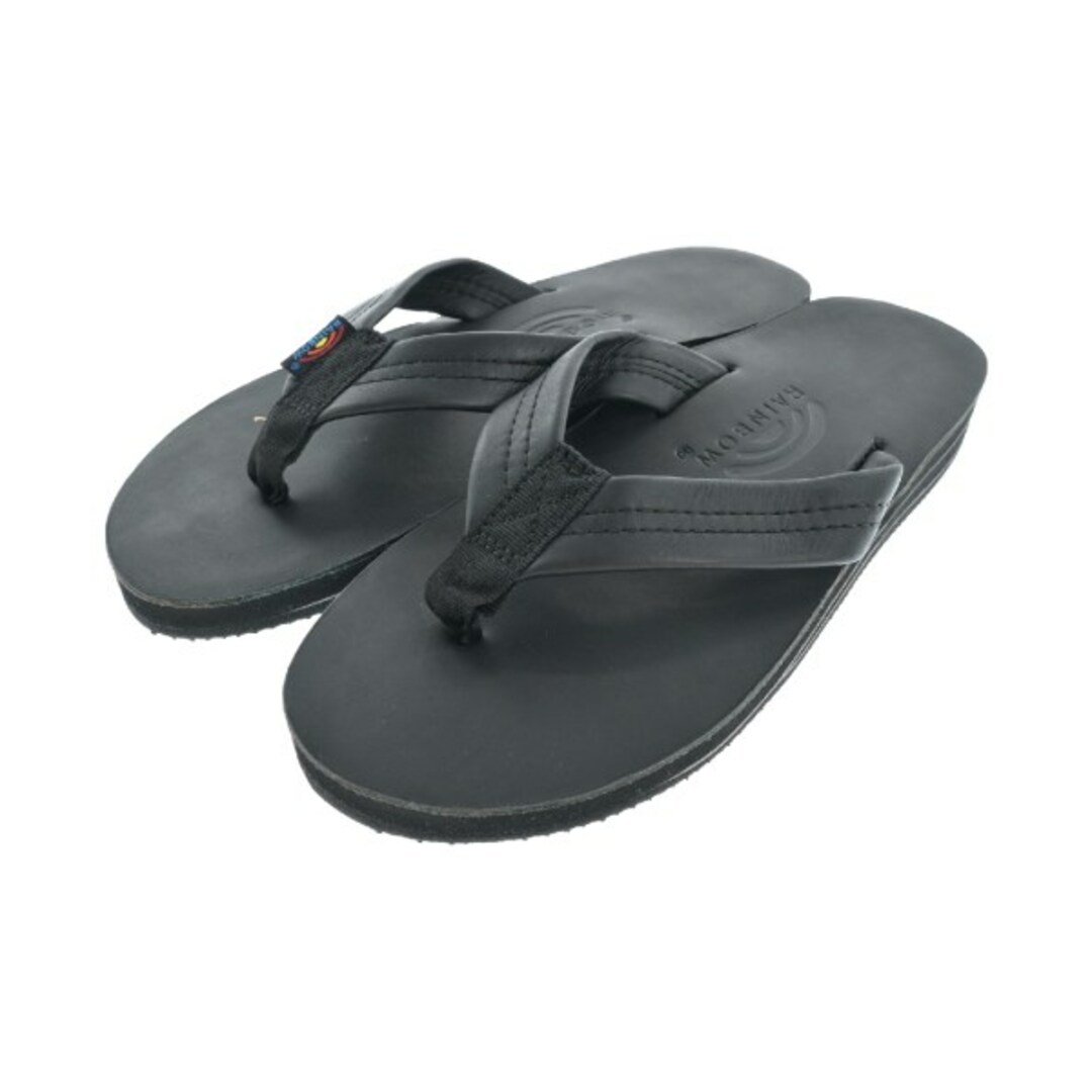 RAINBOW SANDALS(レインボーサンダル)のRAINBOW SANDALS レインボーサンダル サンダル 25.5cm 黒 【古着】【中古】 レディースの靴/シューズ(サンダル)の商品写真