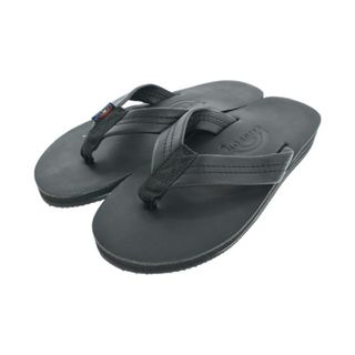 レインボーサンダル(RAINBOW SANDALS)のRAINBOW SANDALS レインボーサンダル サンダル 25.5cm 黒 【古着】【中古】(サンダル)