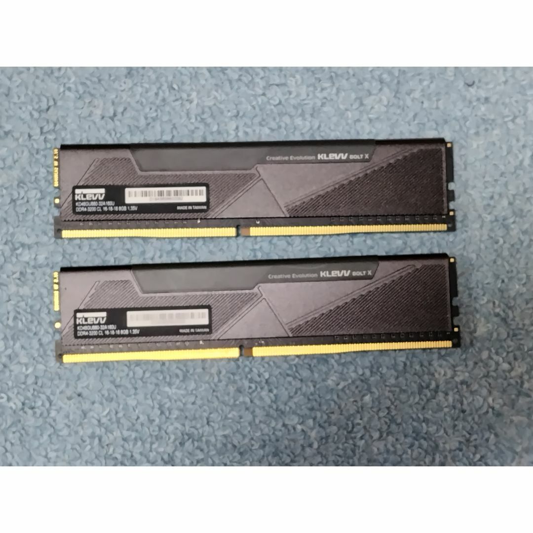 KLEVV PC4-25600 DDR4 3200 8GB x 2枚