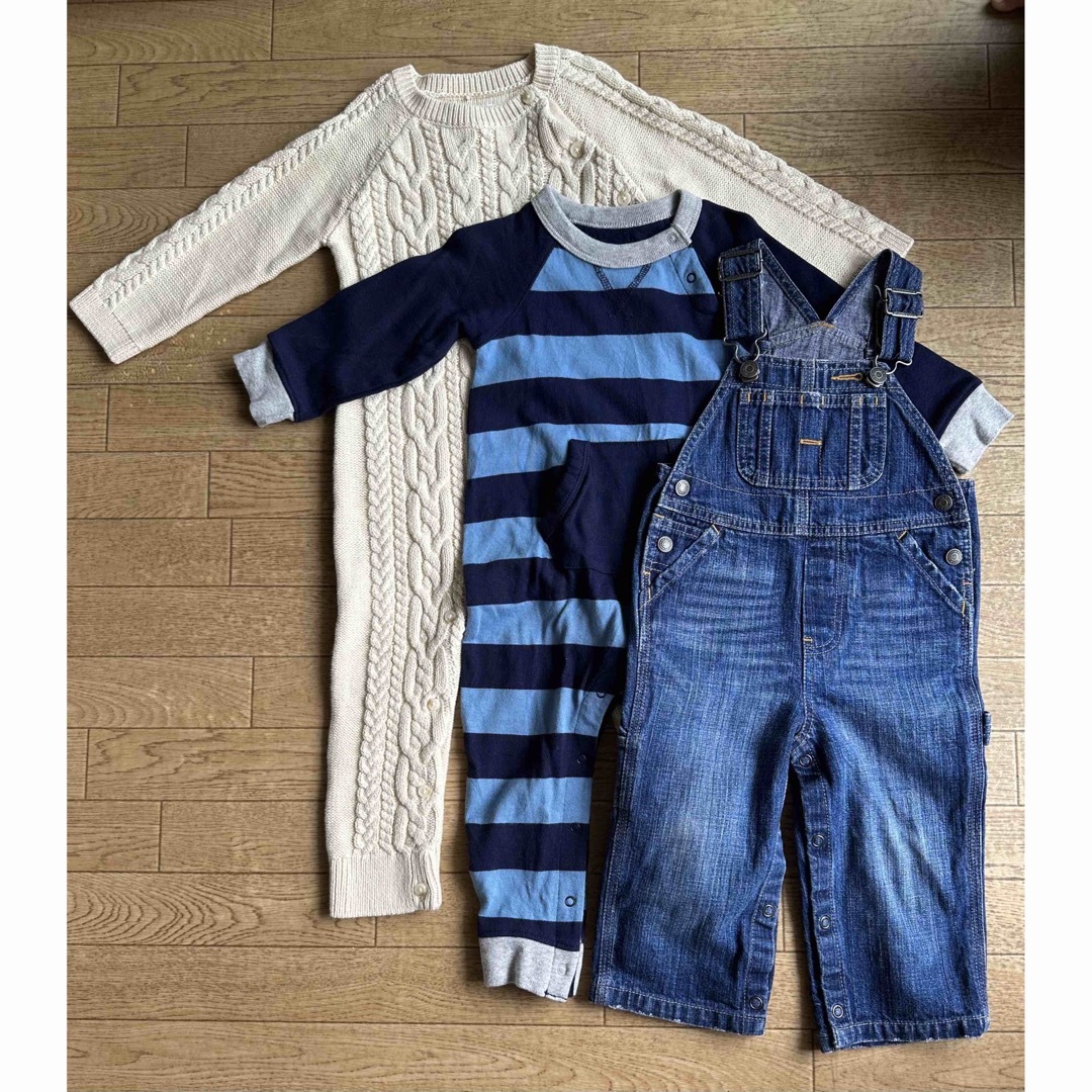 【baby GAP】ボディオール&オーバーオールset