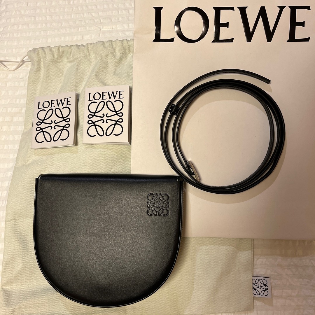 正規品【新品未使用】LOEWE ロエベ ヒールバッグ ブラック ⭐︎